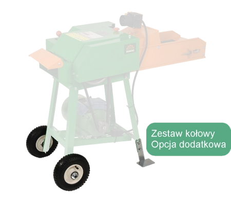 Rozdrabniacz elektryczny z przenośnikiem taśmowym do gałęzi, kompostu, traw MAK-22P-24